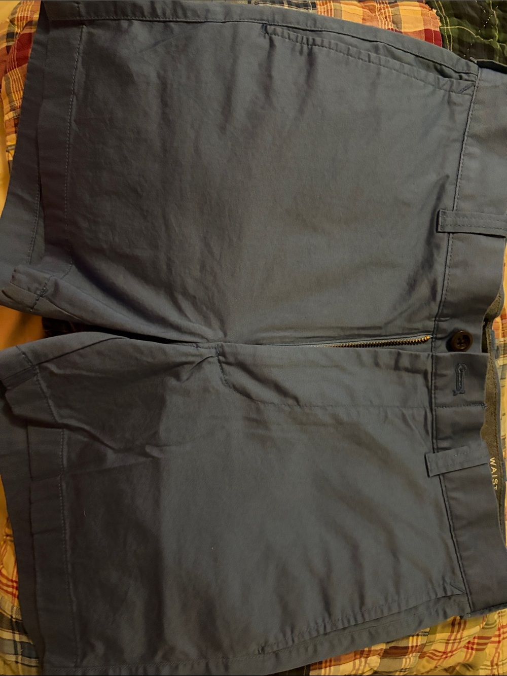 J. Crew Slate Blue Flat-Front Shorts